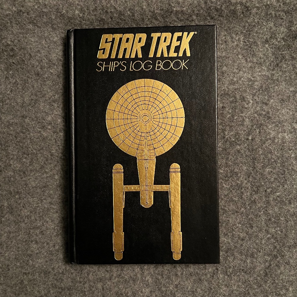 STAR TREK 1991 Ship's Log Book Blank Journal Notebook Longmeadow Press